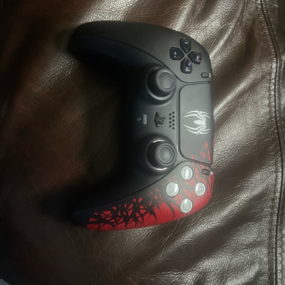 Sony Black and Red Gaming Controller
